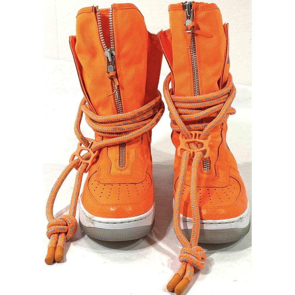 NIKE sf air force 1 af1 high sage 'total orange' Rare $700